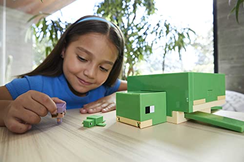 Minecraft Transforming Turtle Hideout, Authentic Pixelated Video-Game Role Play