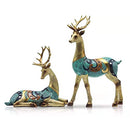 Good Luck Deer Decor, Deer Figurine Home Decor, Deer Statues Decorations for Home