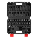 Eastvolt Mechanic Tool Kits, Drive Socket Set, 46 Pieces Socket Set with 72 Teeth