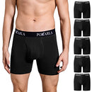 Mens Stretch Boxer Briefs Soft Cotton Open Fly Underwear Pack of 5 Small
