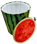Storl Organizer Storage Stool for Toy and Cloth and Kids Stool (Watermelon, 12Wx13H)