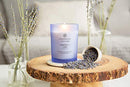 Candle Scented Candle, Serenity + Calm (Lavender Thyme), Medium Jar