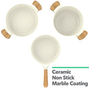 8 Piece Ceramic Nonstick Cookware Set Induction Stovetop Compatible Dishwasher