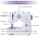 Mini Sewing Machine Portable Household Electric Small Crafting Mending Sewing Machines with Foot Pedal