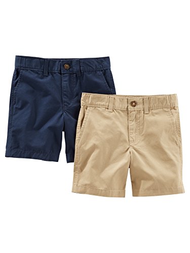 Simple Joys by Carter's Baby Boys' Toddler 2-Pack Flat Front Shorts