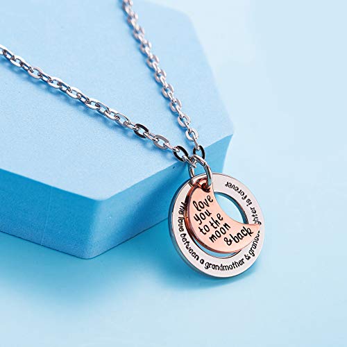 The Love Between Grandmother and Granddaughter Is Forever Necklace (alloy)