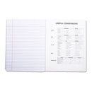 Wide Ruled Composition Notebook, 100 Sheet, Assorted Solid Colors, 4-Pack