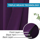 Thermal Insulated Light Blocking Soft Thick Grommet Curtain Drapes