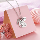 Dad Memorial Necklace A Piece of My Heart Is in Heaven Loss of Father Gift(Heaven-Dad)