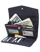 Money Manager RFID Women’s Wallet Clutch Organizer (Sailcloth Weave)