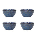 Gabriela Blue 16-Piece Dinnerware Set, Service for 4