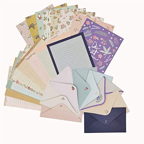 81pcs Stationary Paper and Envelopes Set, Contain 54 stationery paper and 27 envelopes