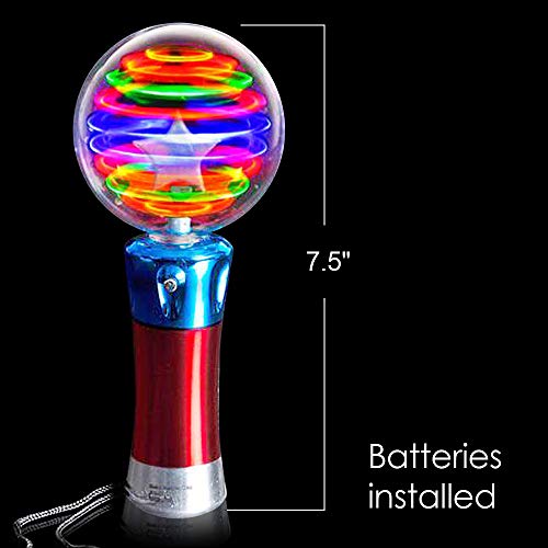 Light Up Magic Ball Toy Wand for Kids - Flashing LED Wand