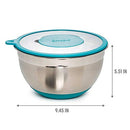 Stainless Steel Mixing Bowl with Non-Slip Bottom
