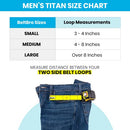 Titan Black MultiPack No Buckle Elastic Belt For Men