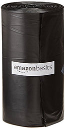 Amazon Basics Unscented Standard Dog Poop Bags with Dispenser and Leash Clip