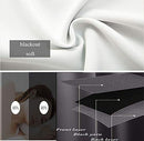Curtains 63 Inch Length,  Gold Foil and Glitter Curtains 2 Panel Set for Bedroom