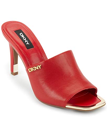 DKNY Women's Bronx Heeled Sandal, RED, 6