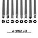 Neiko 10224A Extra Long Security Power Bit Set, 32 Piece | 1/4" Shank, 6" Length