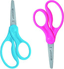 Right- & Left-Handed Scissors For Kids, 5’’ Blunt Safety Scissors, Assorted, 2 Pack