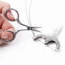 Stainless Steel Sharp Tip Sewing Snips Thread Cutter Safety Scissors with Sheath Chain