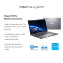 ASUS VivoBook 14 Laptop Computer, 14" IPS FHD Display, Intel Core i3-1115G4 Processor, 4GB DDR4, 128GB PCIe SSD