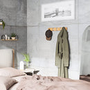 Flip 5-Hook Wall Mounted Floating Coat Rack-Saving Coat Hanger
