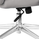 Executive Chair, 275lb Capacity with Oversized Seat Cushion, Grey Bonded Leather