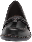 Clarks womens Ashland Bubble Slip On Loafer, Black, 8.5 Wide US