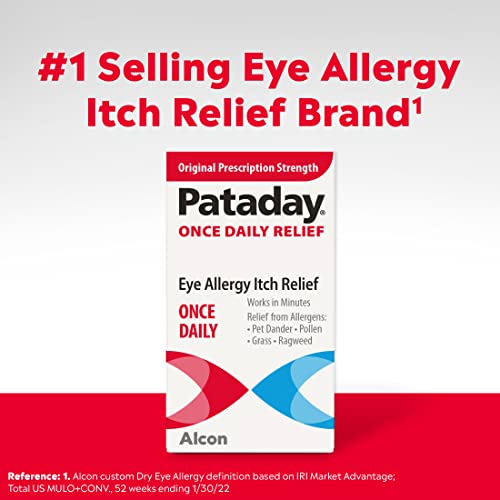 Once Daily Relief Allergy Eye Drops by Alcon, for Eye Allergy Itch Relief, 2.5 ml (2 Count)