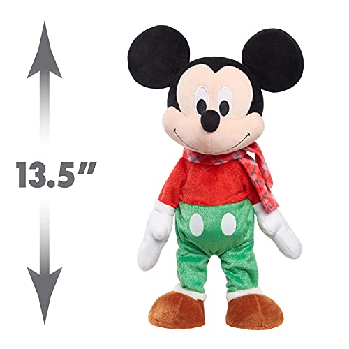 Disney Holiday 13.5-Inch Dancing Feature Plush, Mickey Mouse
