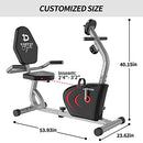Recumbent Exercise Bike, Magnetic Indoor Cycling Bike Stationary Bikes