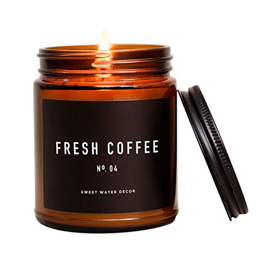 Sweet Water Decor Fresh Coffee Candle Scented Soy Candles for Home