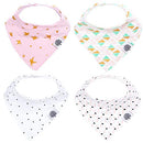 Parker Baby Bandana Drool Bibs 4 Pack Baby Bibs for Girls - "Blush Set"