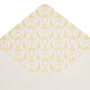 60 Sheets Vintage Stationary Paper and Envelopes Letter Set, Gold Border (7.25 x 10.2 In)