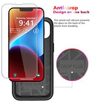 iPhone 14 Case [Shockproof] [Dropproof] [Tempered Glass Screen + Camera Lens Protector],