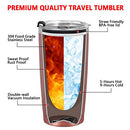 Daddy and Mommy Est 2023 Travel Tumbler, New Parents Insulated Tumblers 20Oz
