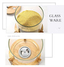 Flour and Cereal Container, 5L/8L, Rice Dispenser, Creative Glass Food Storge