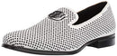 Men's Swagger Studded Ornament Slip-on Driving Style Loafer, Black