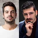 15 Pairs Earrings for Men, Black Stainless Steel Earrings Stud Kit for Men Women Fashion