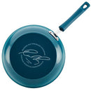Rachael Ray Brights Nonstick Cookware Pots and Pans Set, 14 Piece, Marine Blue