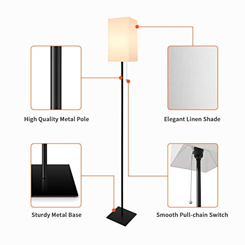 Floor Lamp-Floor Lamps for Living Room, Modern Standing Lamp Tall Lamp with Elegant