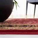 8' x 8' Square Red / Black Traditional Oriental Area Rug