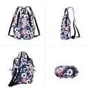 Women Fashion Backpack Purse Multi Pockets Original Print Sling Bag