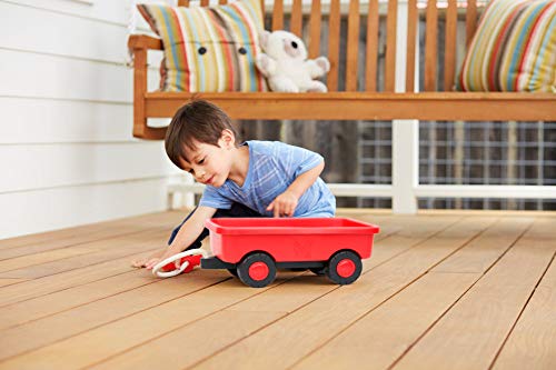 Sesame Street Elmo's Wagon, Red - Pretend Play, Motor Skills, Kids Toy Vehicle