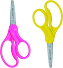 Right- & Left-Handed Scissors For Kids, 5’’ Blunt Safety Scissors, Assorted, 2 Pack