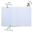 3-Pack Composition Notebook 70 Premium 80 GSM Ruled Sheets, Multi-Color