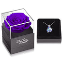 Butterfly Love Heart Pendant Necklaces with Birthstone Crystals, Valentines Day Gifts