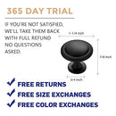 30 Pack 1-1/4 inch Kitchen Cabinet Knobs Drawer Knobs Dresser Knobs Matte Black