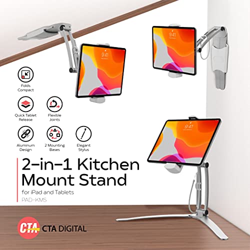 3-in-1 Mount Stand –Kitchen Mount Stand For iPad & Other 7-13” Devices